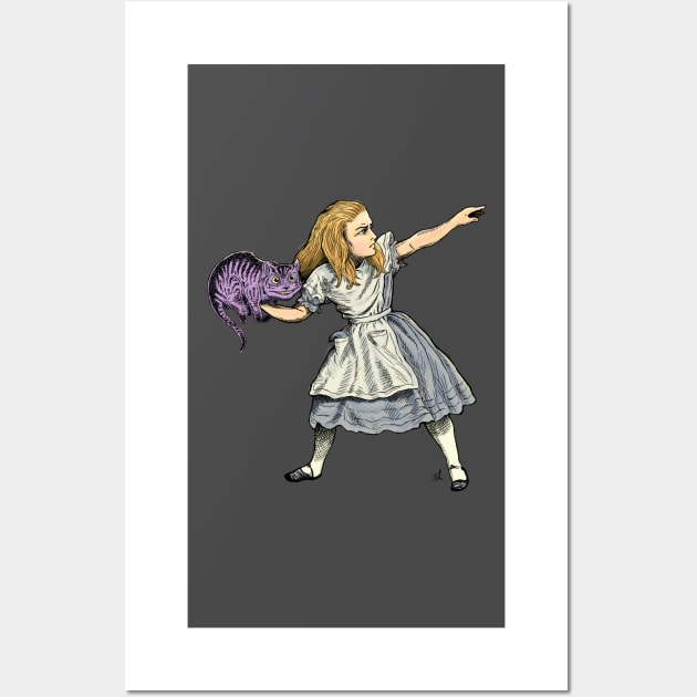 Alice in Protest Wall Art by IT-Anastas